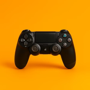 Home 20250807 0132 controller on orange background remix 01k20ha54we55brw2wrzf1srgk