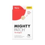 Mighty Patch Original patch from Hero Cosmetics – The #1 Hydrocolloid Acne Pimple Patch for Shrinking Zits and Whiteheads in 1 use; Nighttime Spot Stickers for Face and Skin (72 Count)