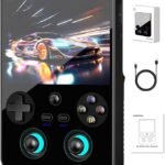 Anbernic RG477V Retro Handheld Game Console , 4.7 Inch Touch Screen Android 14 System Support WiFi 6E Bluetooth 5.3 Dimensity 8300 Processor 8+128GB(Black)