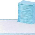 Amazon Basics Leak-Proof Dog and Puppy Potty Training Pee Pads with Quick-Dry 5-Layer Design, Housebreaking, Standard Absorbency, X-Large, 28 x 34 Inch, Blue & White, 60-Pack