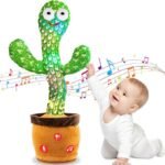 Dancing Talking Cactus Plush Toy for Kids - Volume Adjustable Mimicking and Singing Cactus with Music & Light - Funny Birthday Gifts for Years Old Boy Girl